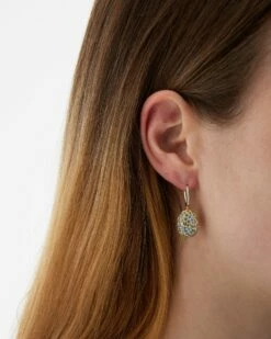 "Reverse" Ciliegine Gold, Blue Diamonds, Swiss Blue Topaz, Green Sapphires And London Blue Topaz Double-face Ball Drop Earrings (MEDIUM) 10 "Reverse" Ciliegine Gold, Blue Diamonds, Swiss Blue Topaz, Green Sapphires And London Blue Topaz Double-face Ball Drop Earrings (MEDIUM) -Nanis Sales OS29 584 2