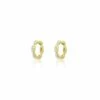 "Diva" Gold And Diamonds Hoop Earrings (small) -Nanis Sales OS3 608 F