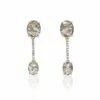 "Ipanema" Grey Rutilated Quartz, Diamonds And 18kt Gold Bars Earrings 2 "Ipanema" Grey Rutilated Quartz, Diamonds And 18kt Gold Bars Earrings -Nanis Sales OS4 596 1