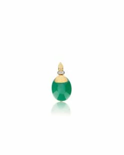 "Amazonia" Gold, Diamonds And Green Aventurine Pendant (MEDIUM) -Nanis Sales PS10 603 S