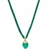 "Amazonia" Gold, Diamonds And Green Aventurine Pendant (SMALL)