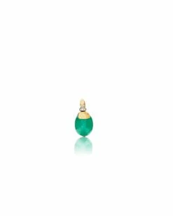 "Amazonia" Gold, Diamonds And Green Aventurine Pendant (SMALL) -Nanis Sales PS17 603 S