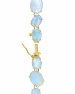 "Ipanema" Gold, Aquamarine And Diamonds Marine Bracelet -Nanis Sales 274