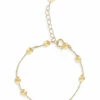 "soffio" Gold Boules Bracelet