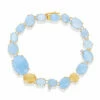 "Ipanema" Gold, Aquamarine And Diamonds Marine Bracelet -Nanis Sales 487