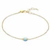 "azure" Gold, London Blue Topaz And Aquamarine Bracelet -Nanis Sales BN2 601