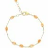 "petra" Gold And Orange Aventurine Bracelet -Nanis Sales BN2 603 1