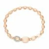SUNSET "Ivy" Big Rose Gold Boules And Diamonds Bracelet