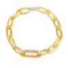 Libera Gold Chain Bracelet With Diamonds