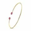 "Tourmalines" Gold, Diamonds And Pink Tourmalines Bangle -Nanis Sales BS4 598 ST F2