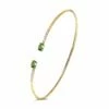 "Tourmalines" Gold, Diamonds And Green Tourmaline Bangle -Nanis Sales BS5 598 ST F2