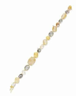 "Ipanema" Rutilated Quartz, Diamonds And Gold Bracelet -Nanis Sales BS7 515 ST F1