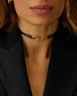 "Libera Soul" Gold Chain Bracelet And Choker -Nanis Sales PI2 602 2