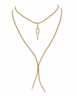 SUNSET "Libera Soul" Rose Gold Chain Bracelet And Choker -Nanis Sales PI2 602 necklace2